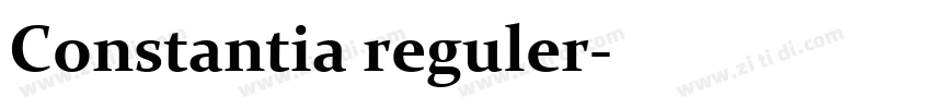 Constantia reguler字体转换 Constantia reguler字体转换